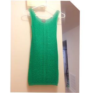 Bebe green cocktails dress